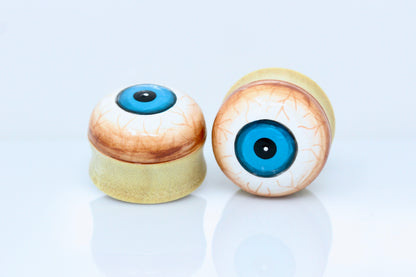 Eyeball Plugs - Wooden Plugs (Pair) - PA188