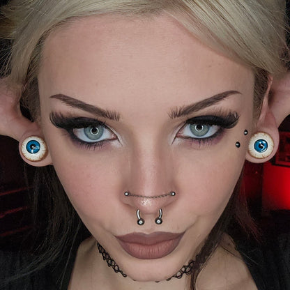 Eyeball Plugs - Wooden Plugs (Pair) - PA188
