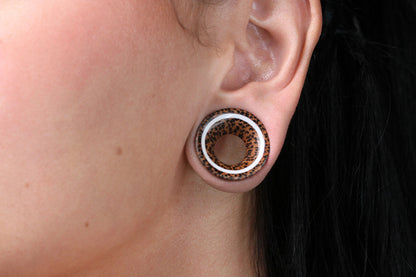 Stretch Ear Wood Tunnel Plugs - Coconut Tunnel Plugs (Pair) - PA31