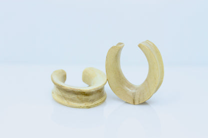 Wood Saddle - Crocodile Wood (Pair) - PA173