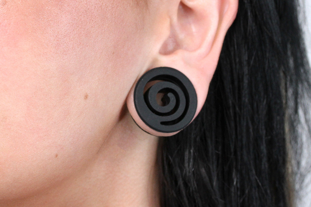 Silicone Plugs and Tunnels Two Feather Plugs