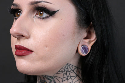 Amethyst Plugs (Pair) - PH09