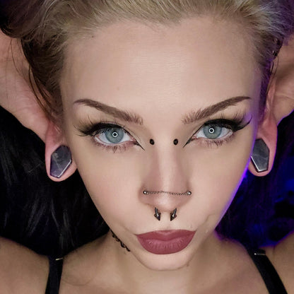 Amethyst Coffin Plugs - PH177