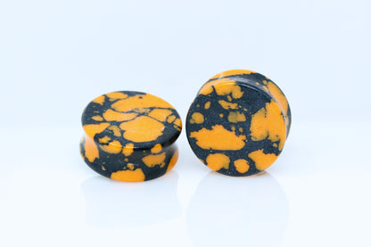 Pumpkin Gut Plugs for Stretched Ears (Pair) - PH211