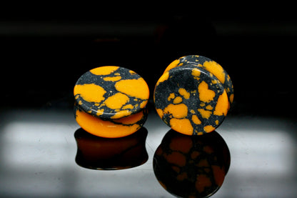 Pumpkin Gut Plugs for Stretched Ears (Pair) - PH211