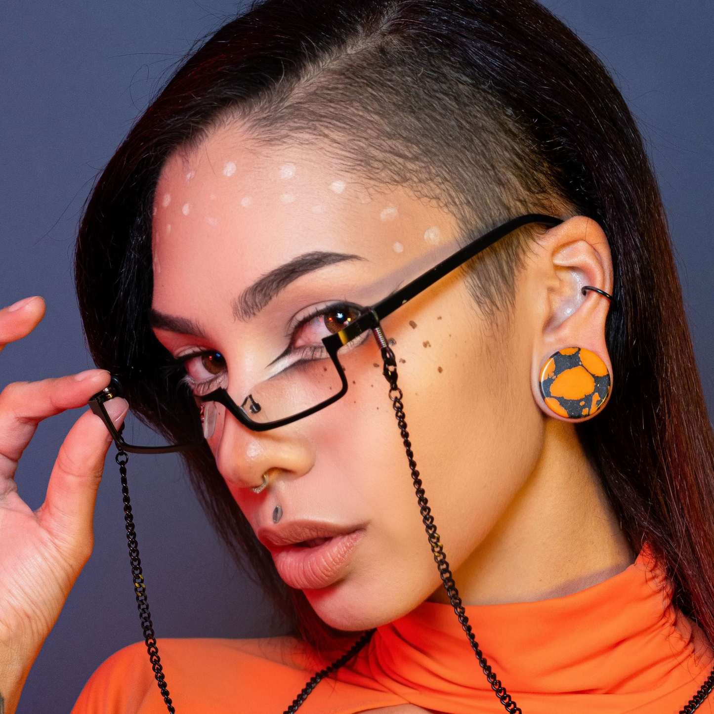 Pumpkin Gut Plugs for Stretched Ears (Pair) - PH211