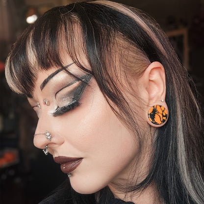 Pumpkin Gut Plugs for Stretched Ears (Pair) - PH211