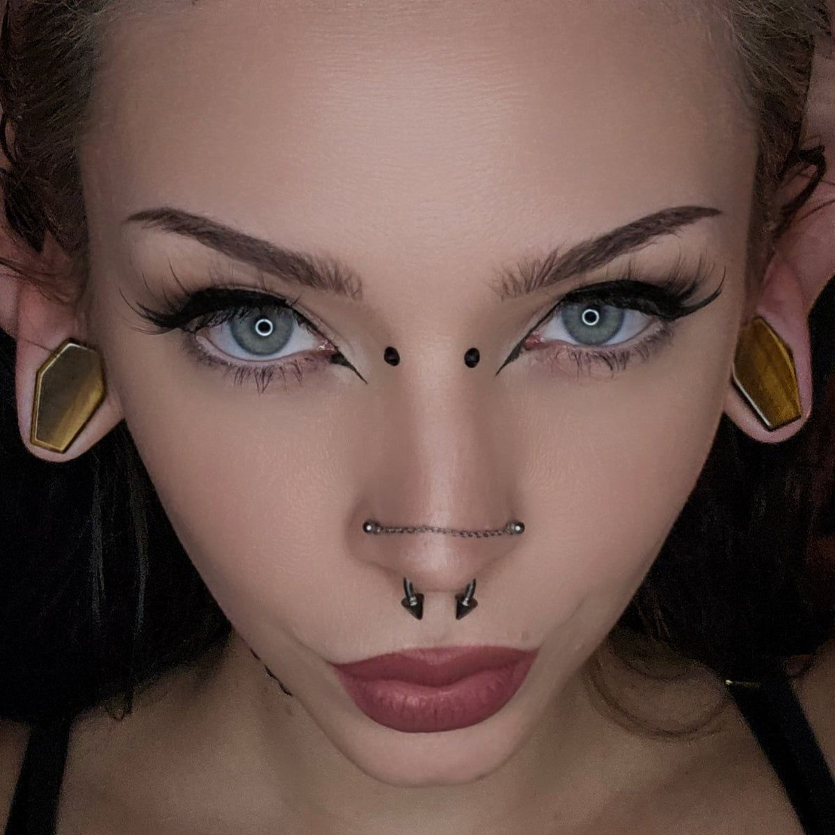 Tiger Eye Coffin Plugs - PH76