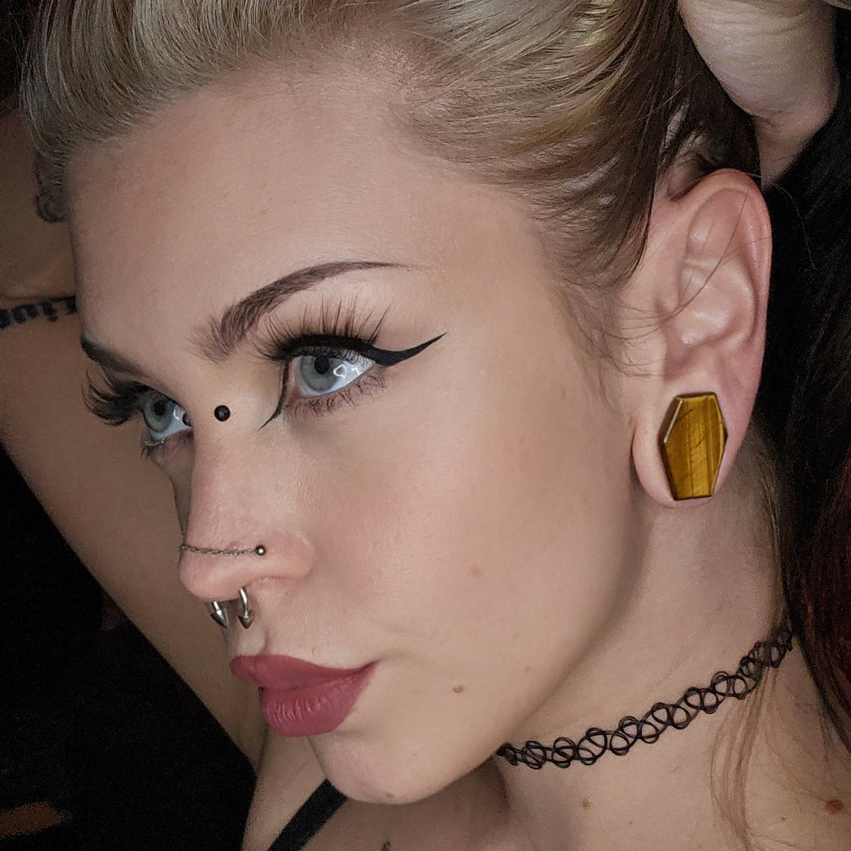 Tiger Eye Coffin Plugs - PH76