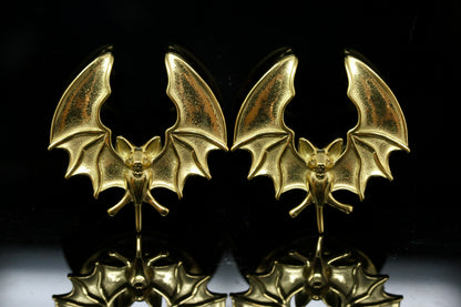 Bat Saddles - Black Steel (Pair) - PSS109