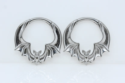 Black Bat Ear Weights (Pair) - PSS111