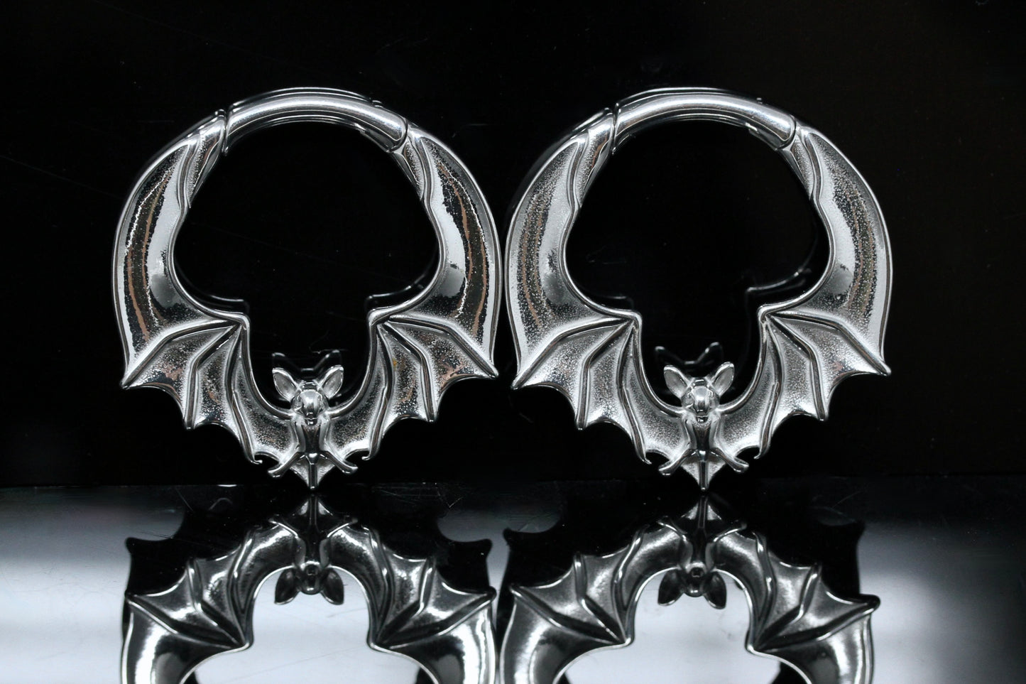 Black Bat Ear Weights (Pair) - PSS111
