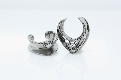 Snakeskin Stainless Steel Saddles (Pair) - PSS134