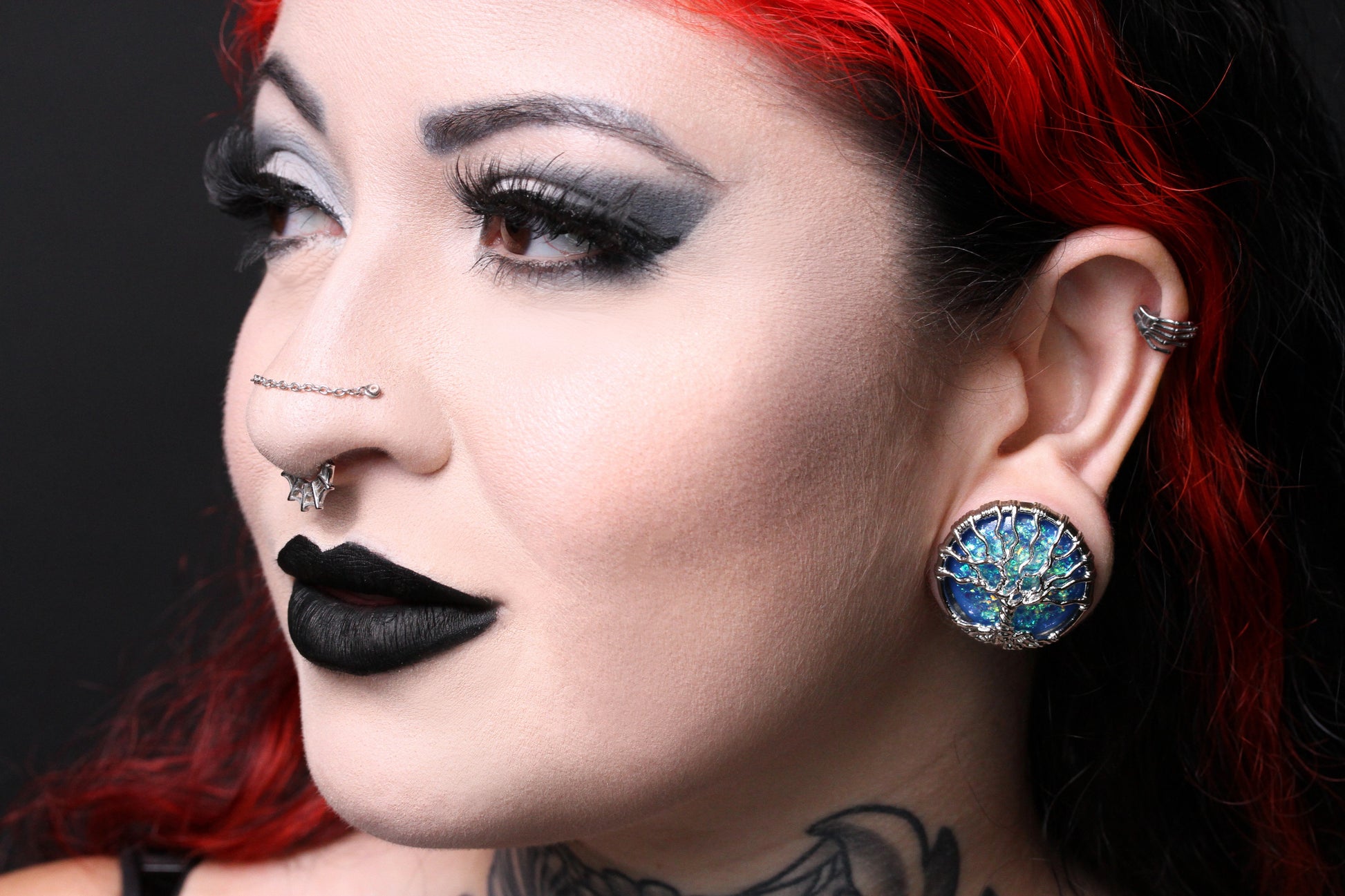 2PCS Opal Stone Ear Flesh Plugs And Tunnels With O-Ring Earring Piercing Single Flared Ear Gauges Expander Jewelry 4mm-16mm - Foto 10