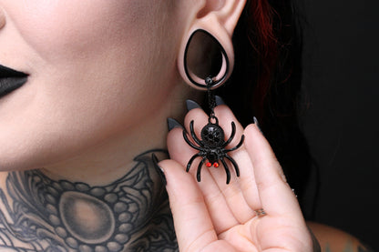 Spider Magnetic Danglers - Teardrop tunnels (Pair) - PSS169