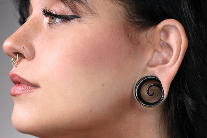 ear gauge spirals