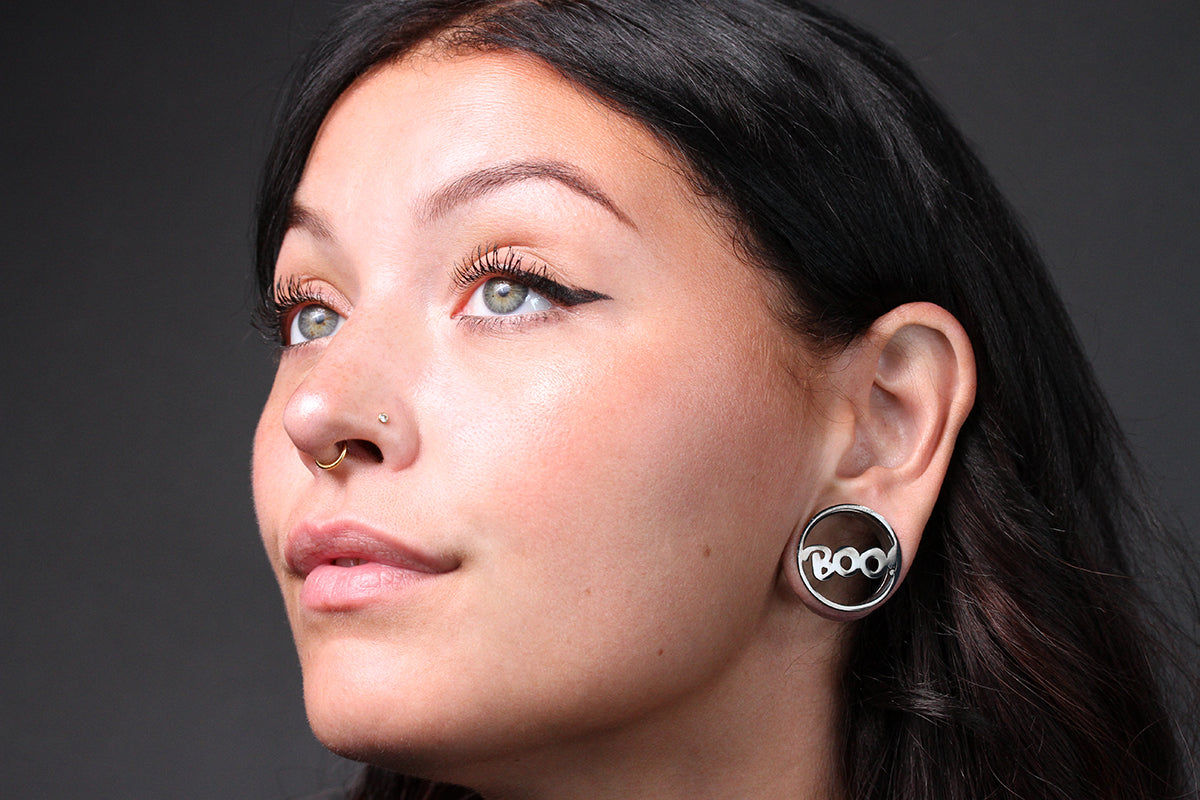 Boo and Ghost Stainless Steel Tunnels - Screw on Tunnel (Pair) - PSS228