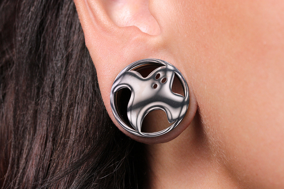 Boo and Ghost Stainless Steel Tunnels - Screw on Tunnel (Pair) - PSS228