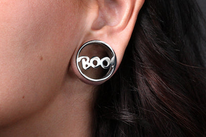Boo and Ghost Stainless Steel Tunnels - Screw on Tunnel (Pair) - PSS228