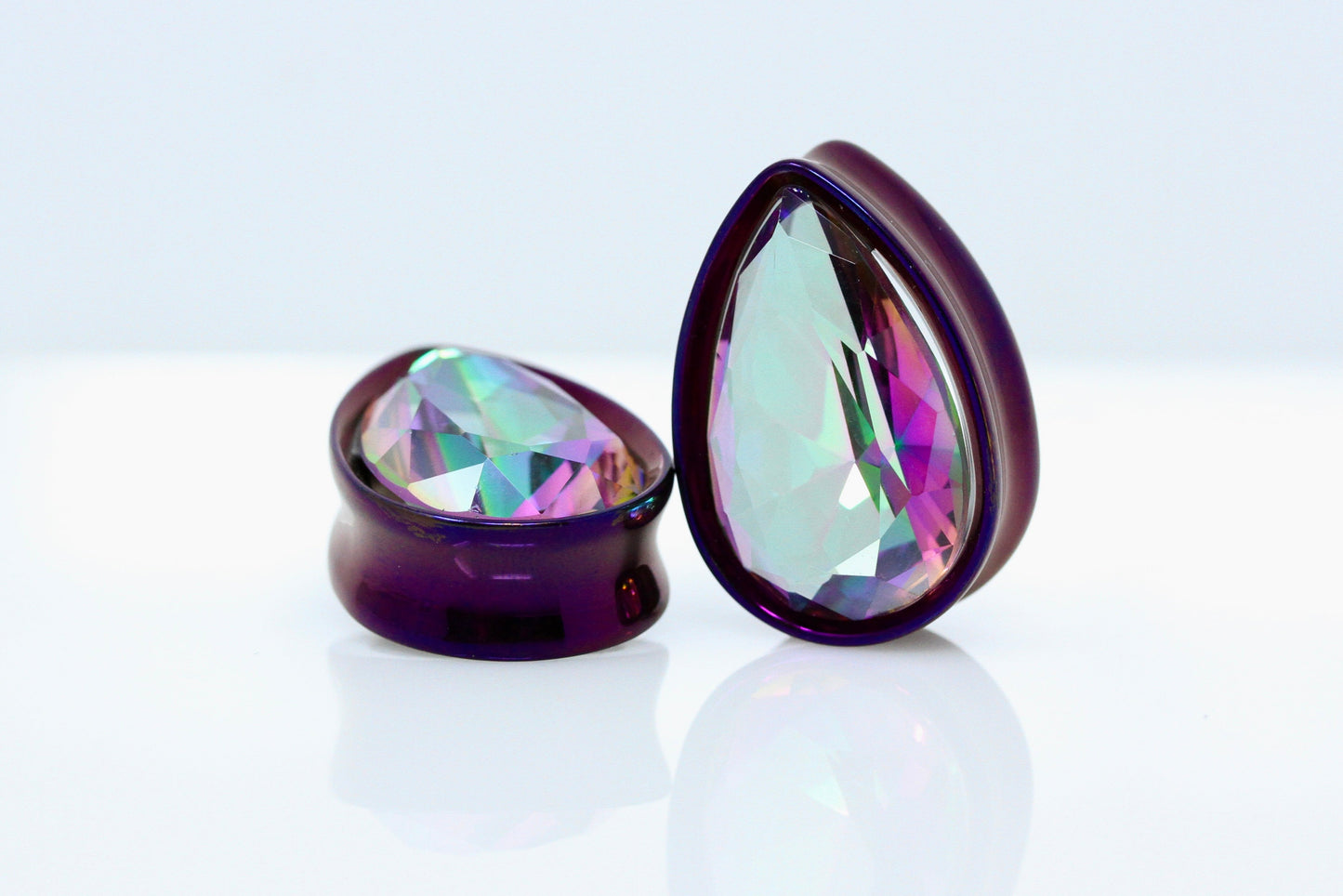 Violet Tides Teardrop Plugs (Pair) - PSS244