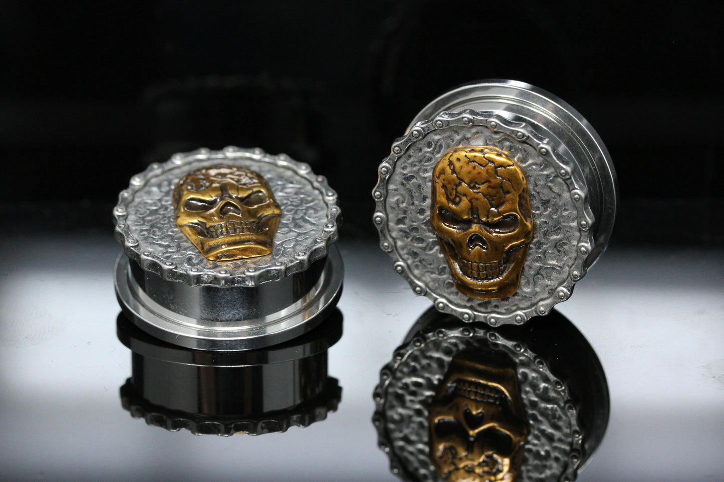 Lost Soul Stainless Steel Plugs - Screw on Plug (Pair) - PSS248