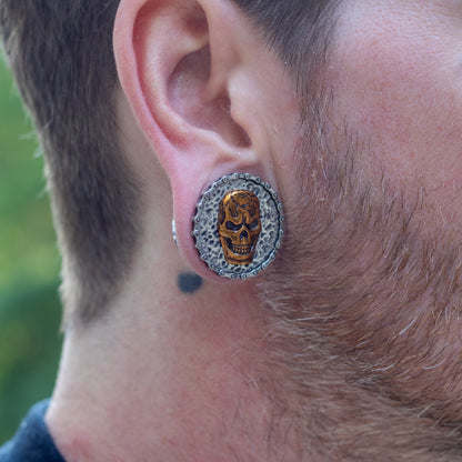 Lost Soul Stainless Steel Plugs - Screw on Plug (Pair) - PSS248
