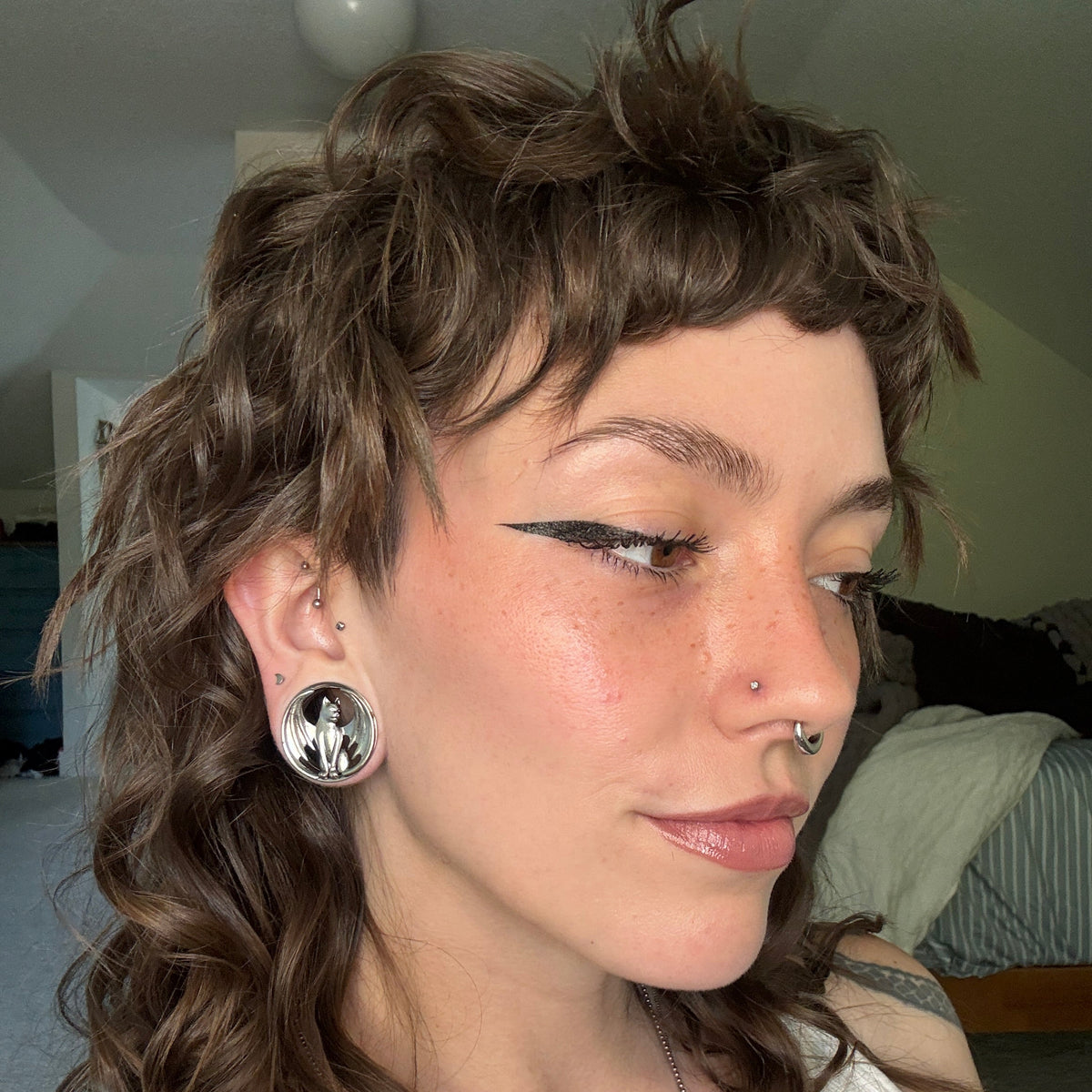 Bat Cat Stainless Steel Tunnels (Pair) - PSS251