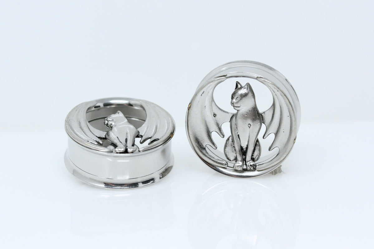 Bat Cat Stainless Steel Tunnels (Pair) - PSS251
