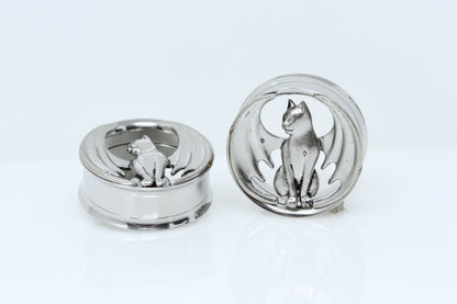 Bat Cat Stainless Steel Tunnels (Pair) - PSS251