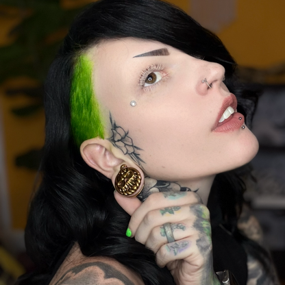 Cannibal Stainless Steel Plugs - Screw on Tunnel (Pair) - PSS254