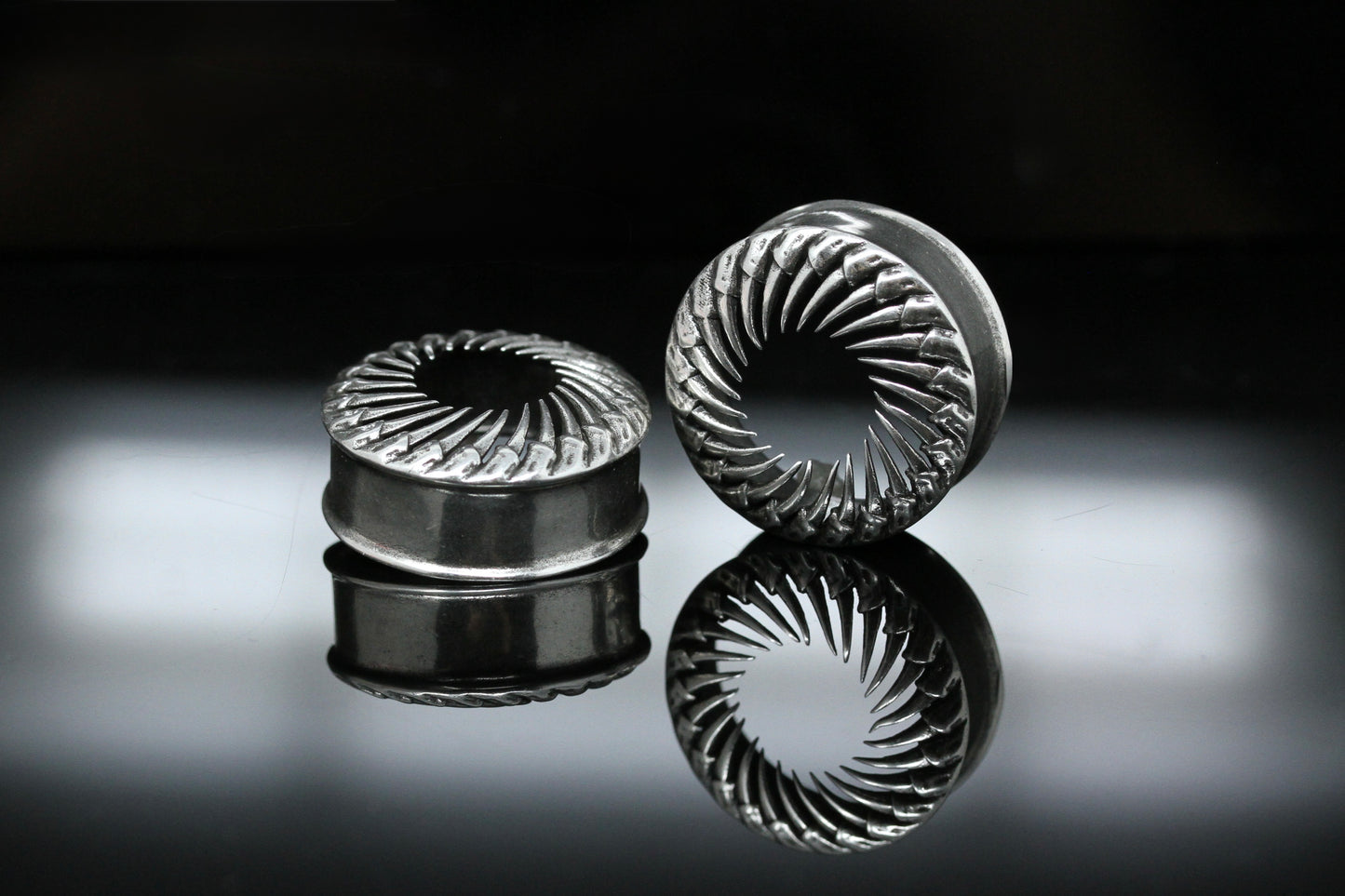 Poseidon’s Hollow Stainless Steel Plugs (Pair) - PSS261