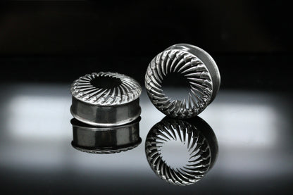 Poseidon’s Hollow Stainless Steel Plugs (Pair) - PSS261