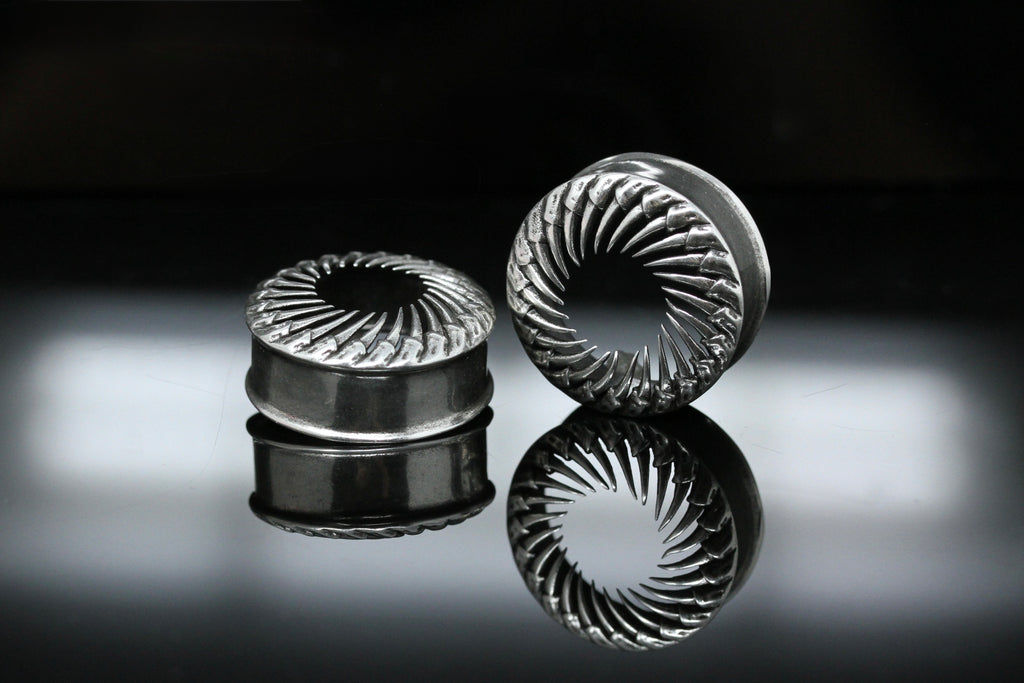 Poseidon’s Hollow Stainless Steel Plugs (Pair) - PSS261