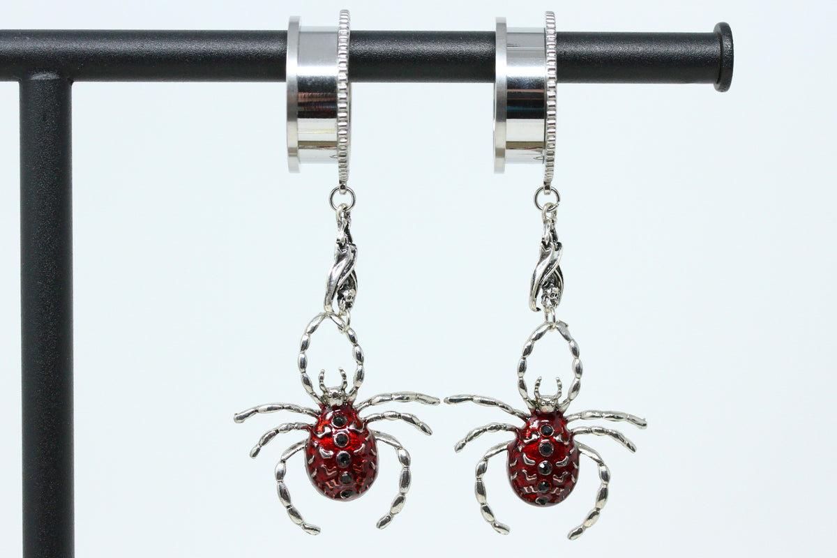 Red Spider Stainless Steel Danglers (Pair) - PSS263