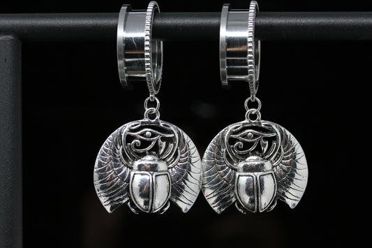 Scarab Stainless Steel Danglers - (Pair) - PSS264