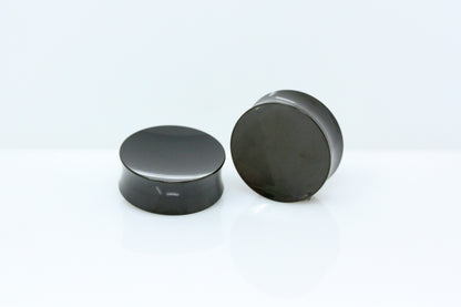 Concave Stainless Steel Plugs (Pair) - PSS265