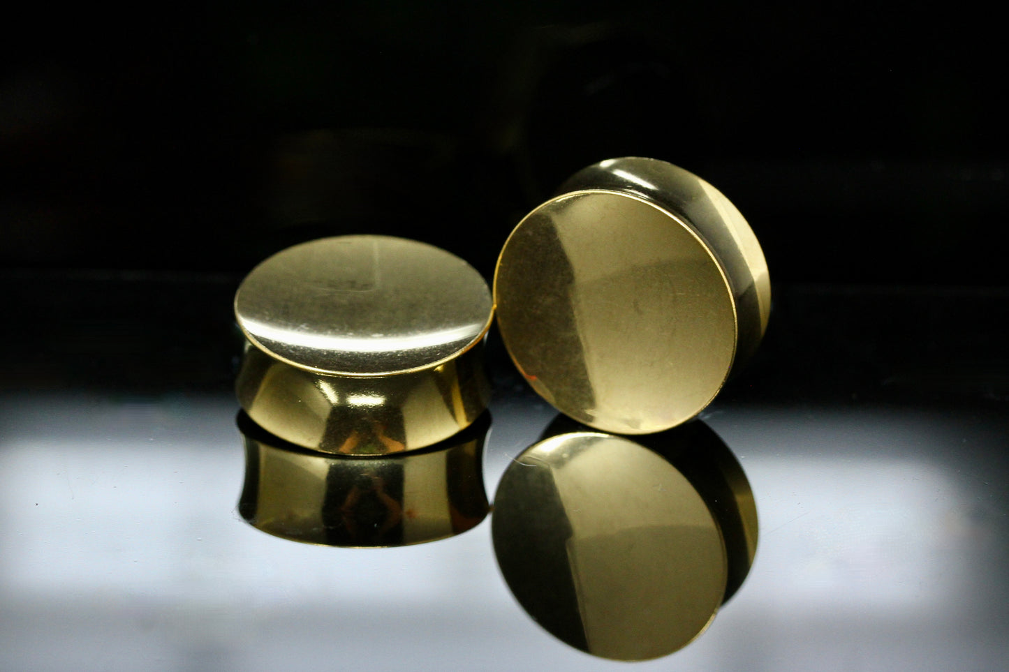 Concave Stainless Steel Plugs (Pair) - PSS265
