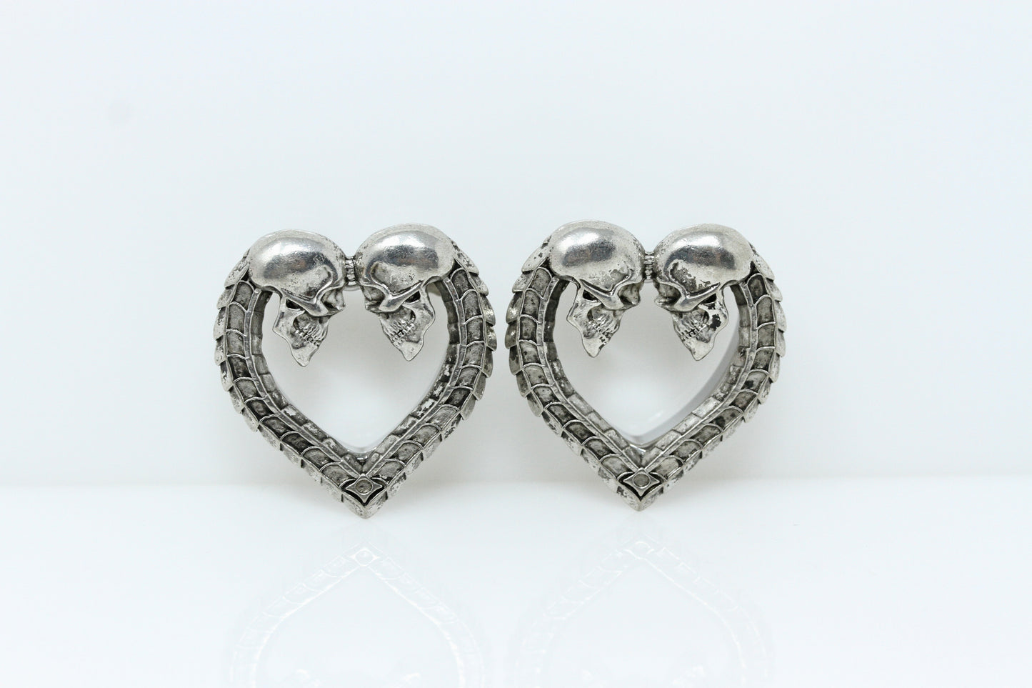 Til Death Do Us Part Stainless Steel Tunnels (Pair) - PSS74