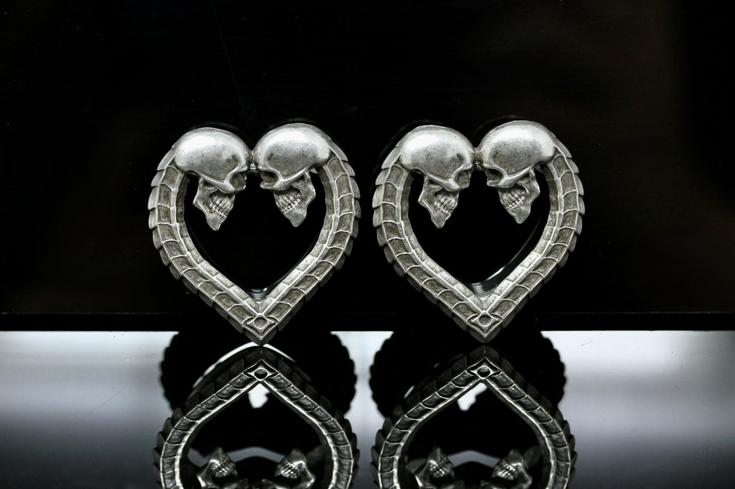 Til Death Do Us Part Stainless Steel Tunnels (Pair) - PSS74