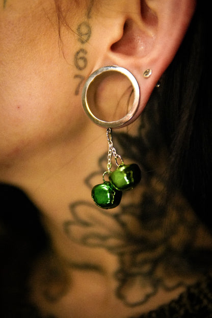 Jingle Bell Danglers - Screw on Tunnel (Pair) - TF079