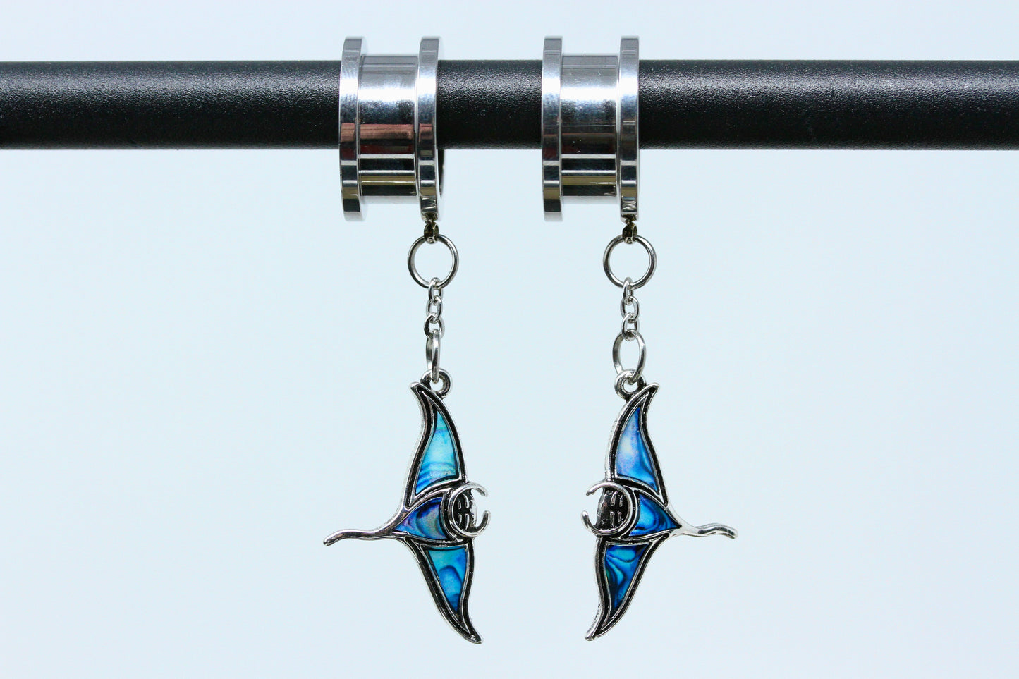 Manta Ray Stainless Steel Danglers - (Pair) - TF156