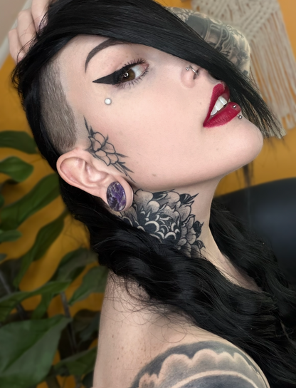 Amethyst Plugs (Pair) - PH09