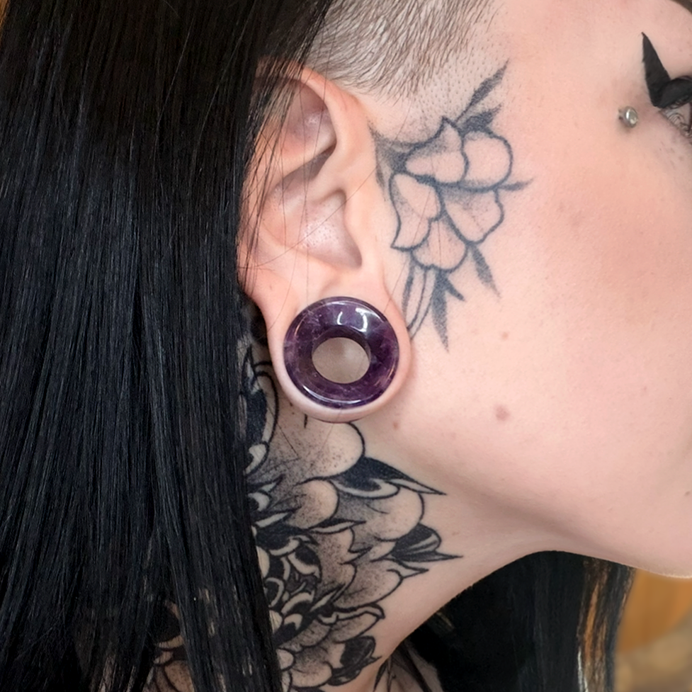 Amethyst Tunnels - (Pair) - PH22