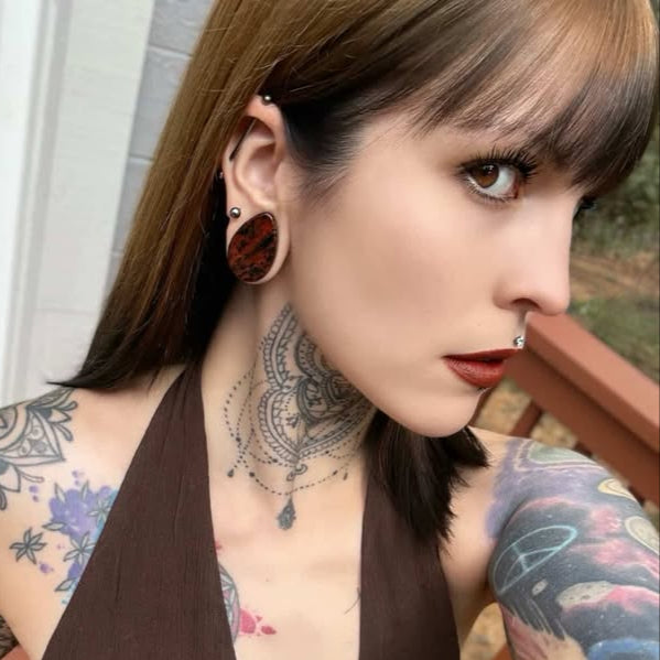 Stone Teardrop Plugs