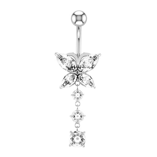 Butterfly Dangling Belly Button Ring - BPA006
