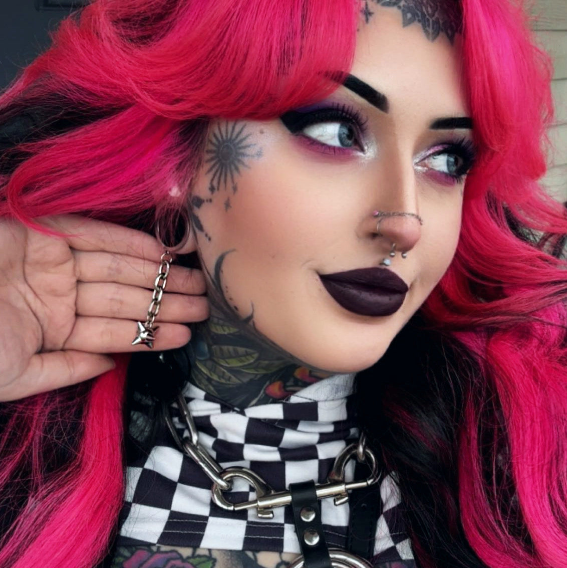 Ball N Chain Danglers - Screw on Tunnel (Pair) - TF142