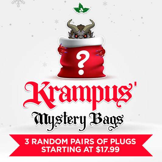 2023 Krampus Mystery Bag - 3 Pairs of Random Plugs - PBGBK2