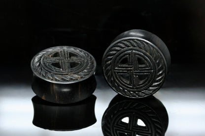 Hell on Wheels Plugs - Hand-Carved Plugs (Pair) - PA186