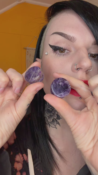 Amethyst Plugs (Pair) - PH09