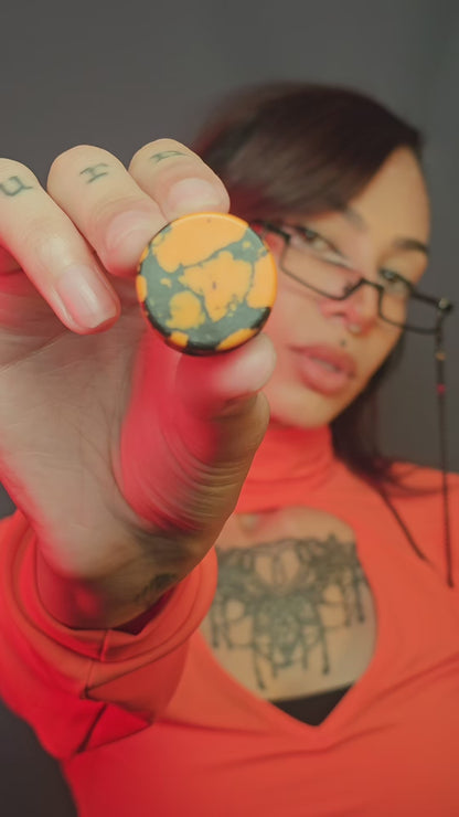 Pumpkin Gut Plugs for Stretched Ears (Pair) - PH211
